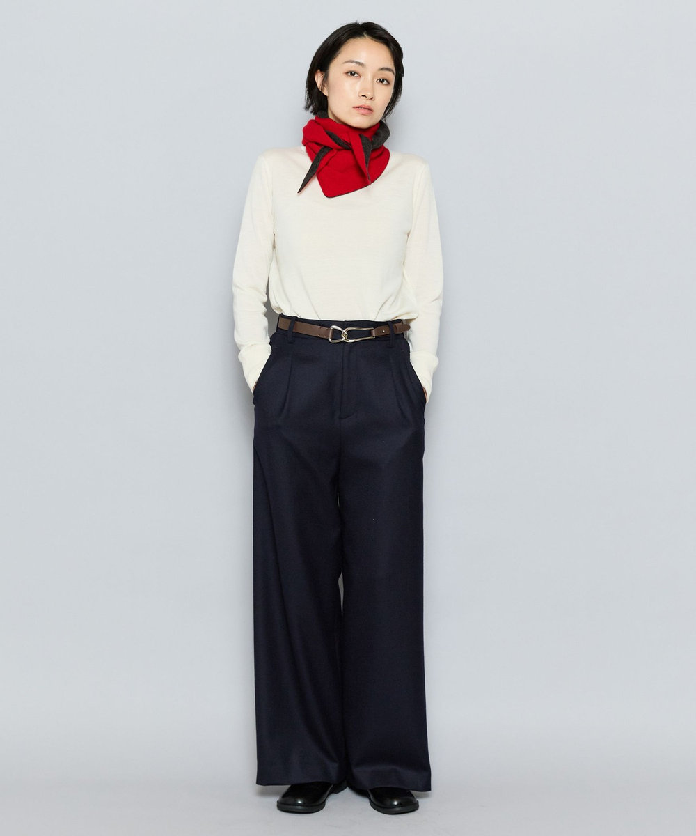 L'EQUIPE ツイストバックルベルト ブラウン