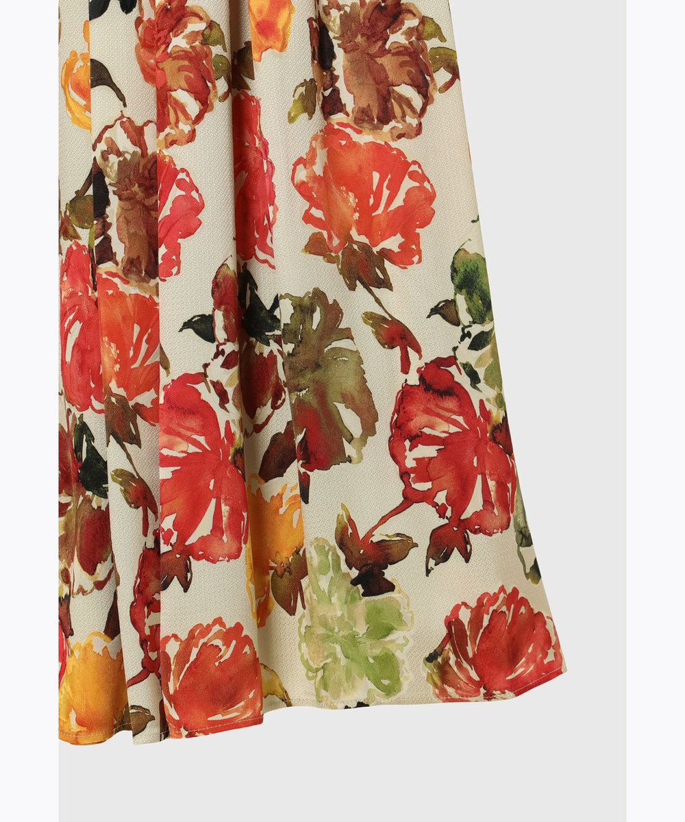 DÉPAREILLÉ JACQUARD FLOWER SKIRT / ジャガードフラワースカート オレンジ