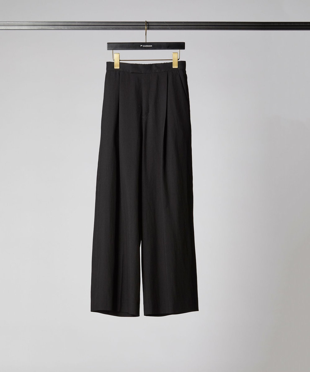 1er Arrondissement テンセルワイドパンツ ブラック