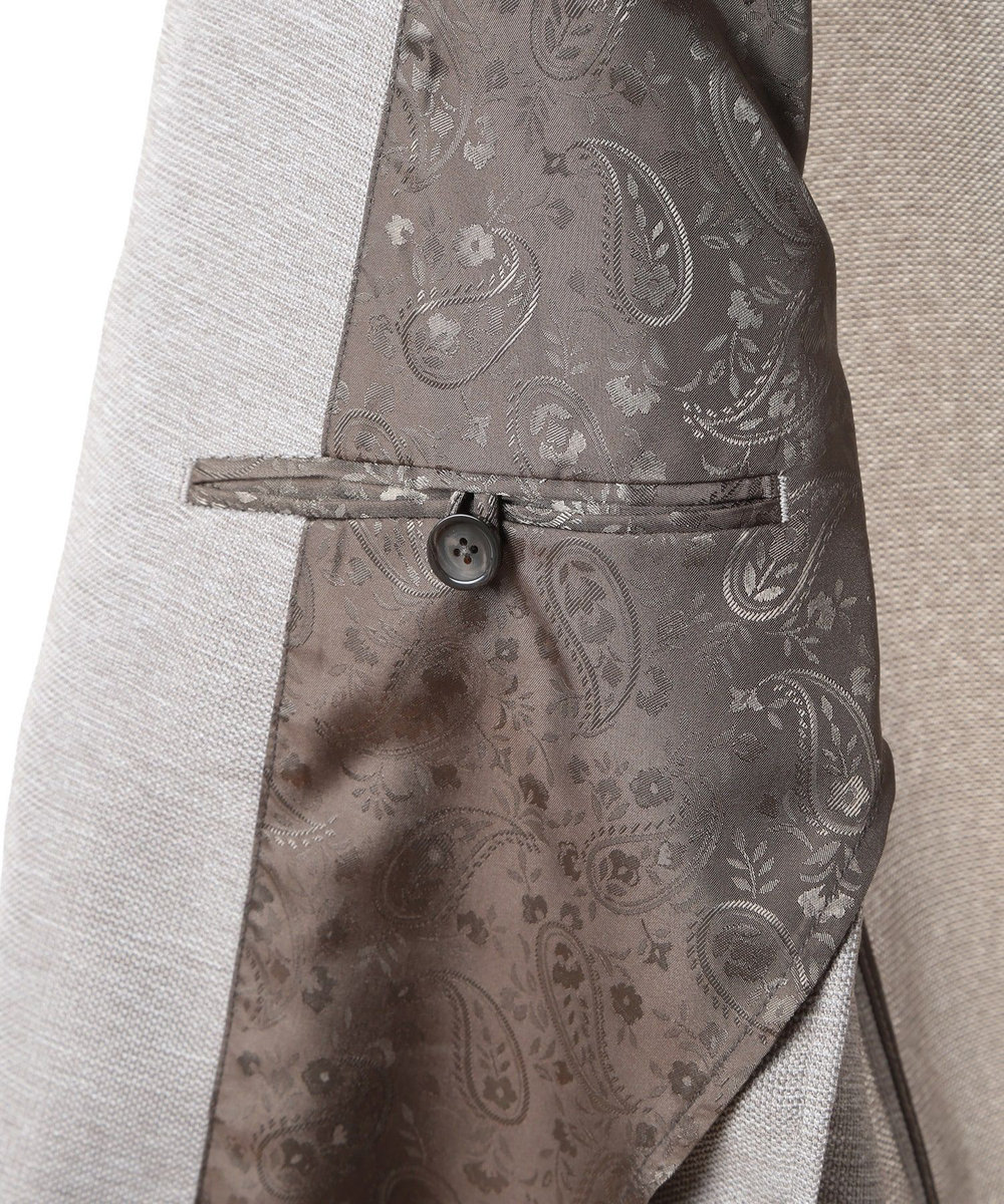 MEN'S BIGI 【ACTIVE TAILOR/アクティブテイラー】カラミメッシュストレッチジャケット<ストレッチ><通気性> ベージュ