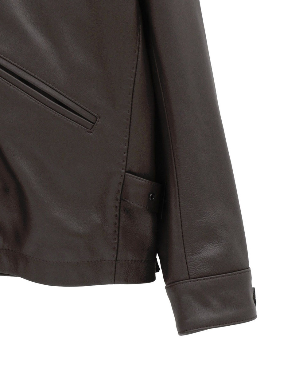MEN'S BIGI クロームタンニングシープレザージャケット ブラウン