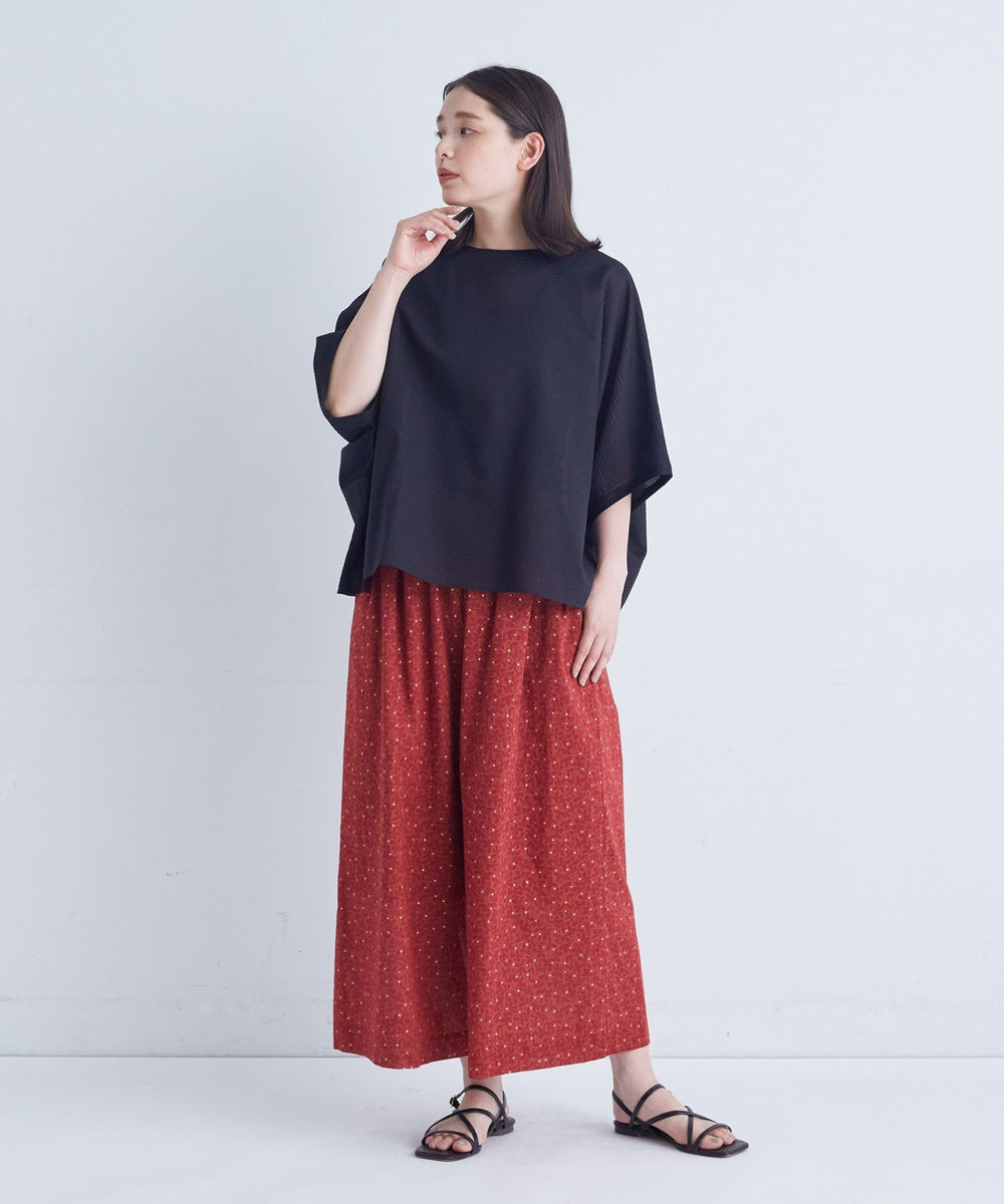 ADIEU TRISTESSE リーフプリントパンツ レッド系その他
