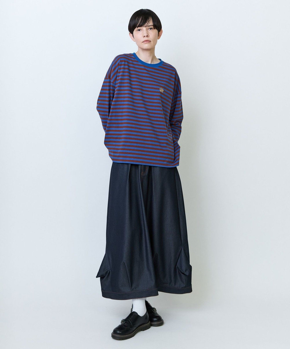 FRAPBOIS パークボーダーL/S Tシャツ2 ブルー