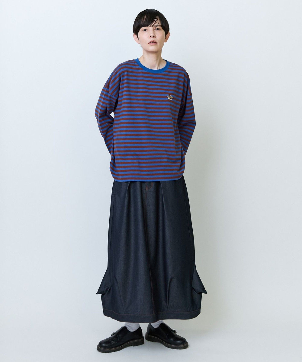 FRAPBOIS パークボーダーL/S Tシャツ2 ブルー