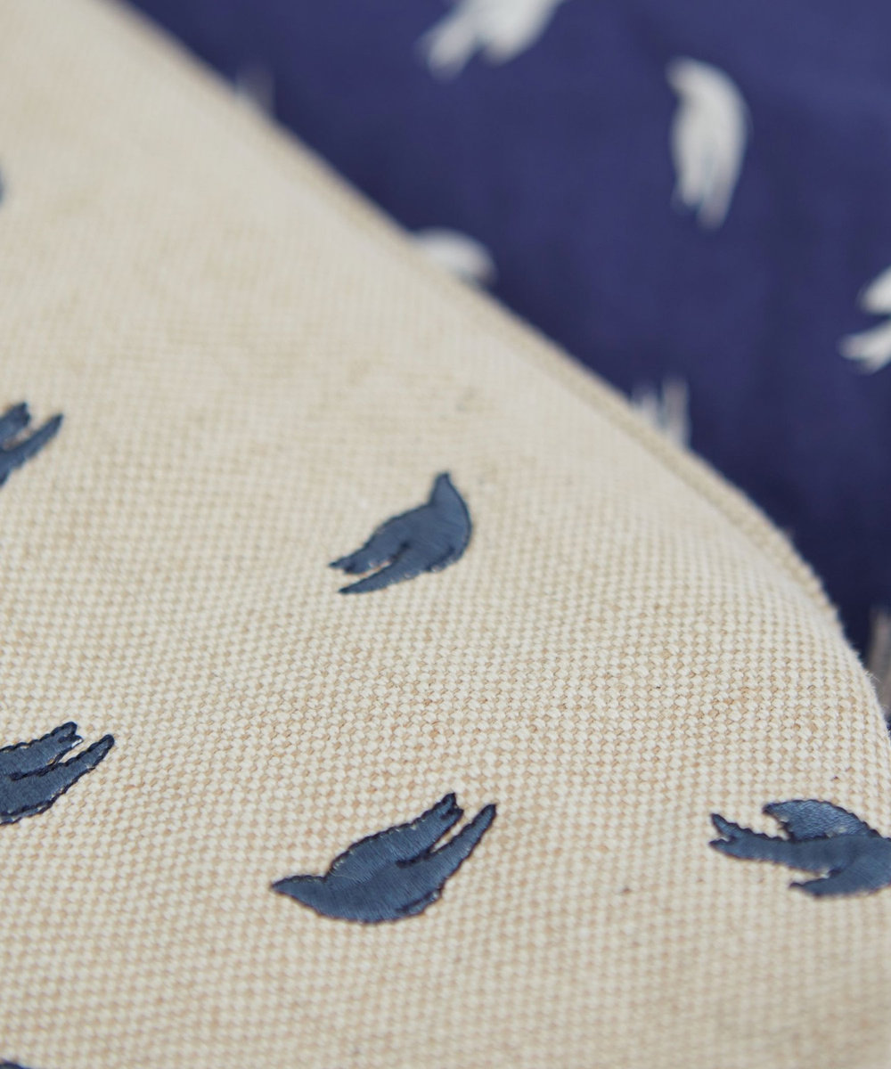 ADIEU TRISTESSE 【2way】トリ刺繍バッグ ベージュ