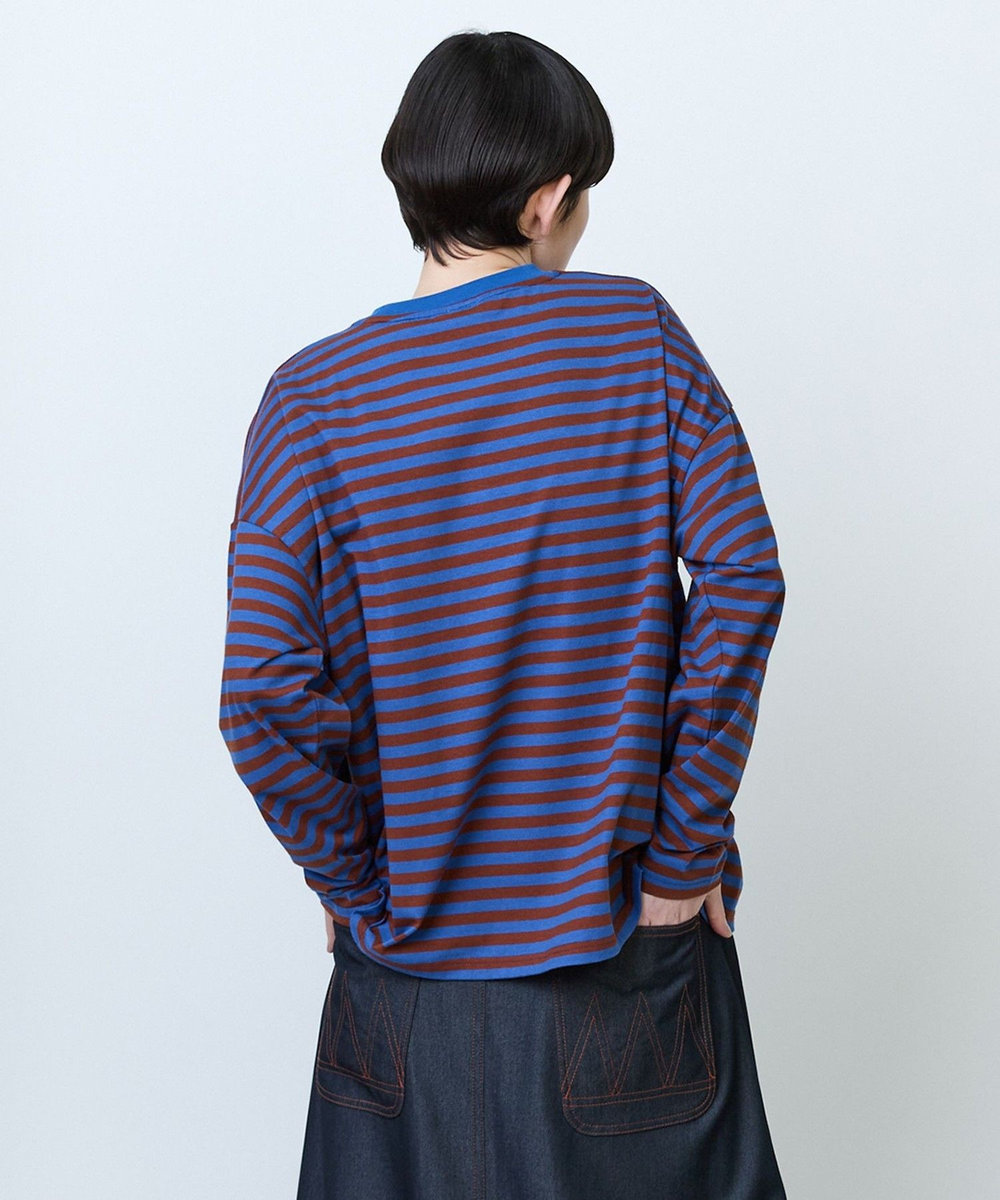FRAPBOIS パークボーダーL/S Tシャツ2 ブルー