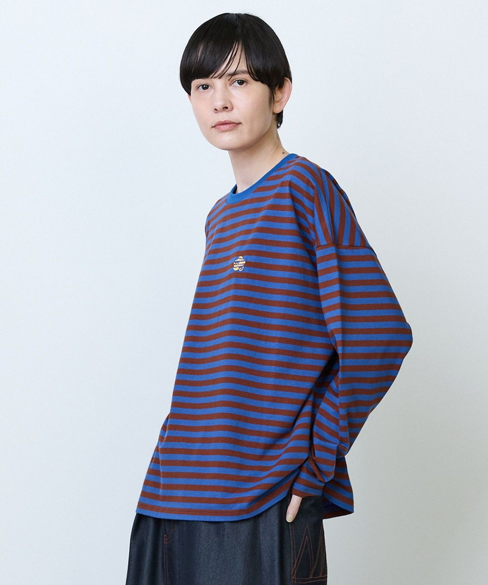 FRAPBOIS パークボーダーL/S Tシャツ2 ブルー