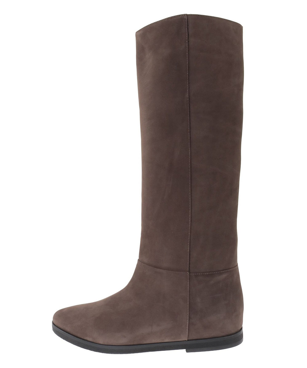 1er Arrondissement ＜CORSO ROMA 9 (コルソローマ ノーヴェ)＞ヌバックレザーロングブーツ ブラウン