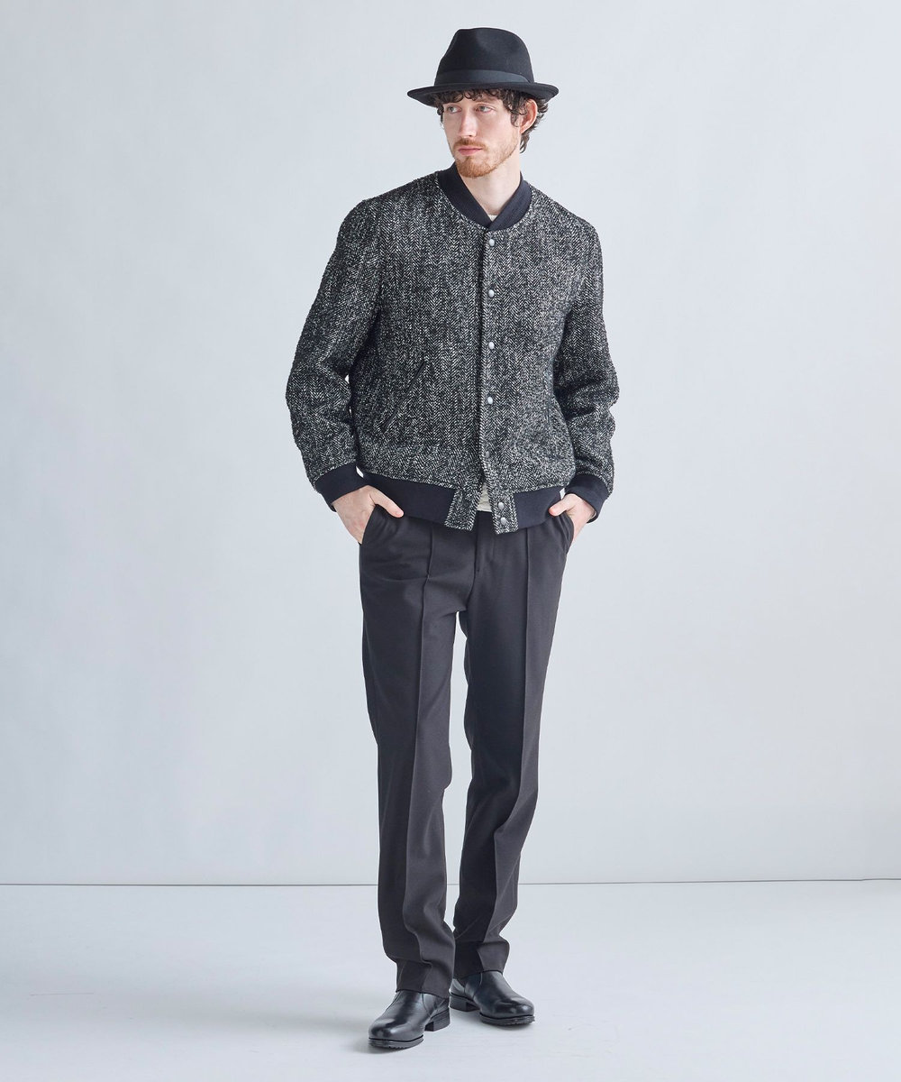 MEN'S BIGI RUBEN 中折れスタイリッシュハット ブラック