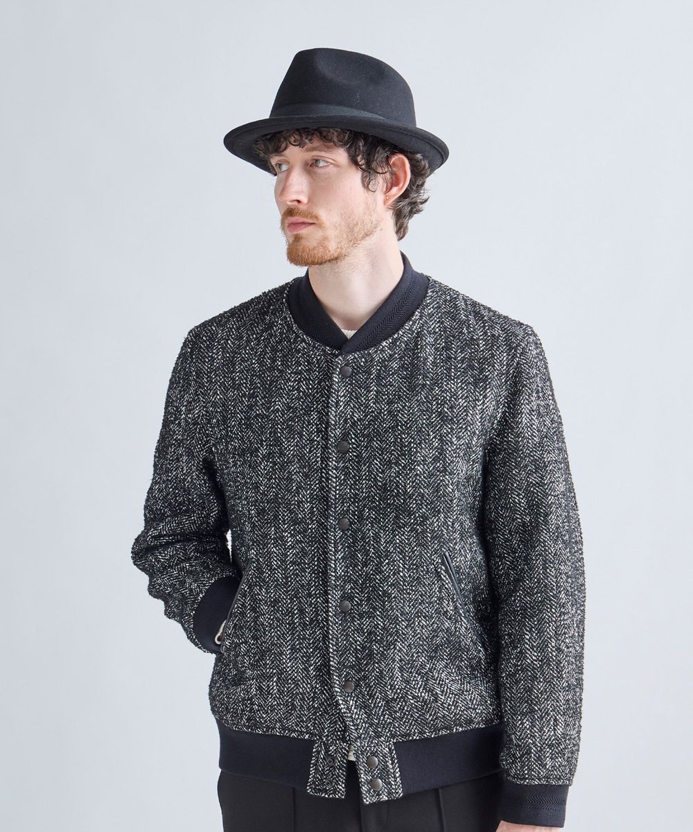 MEN'S BIGI RUBEN 中折れスタイリッシュハット ブラック