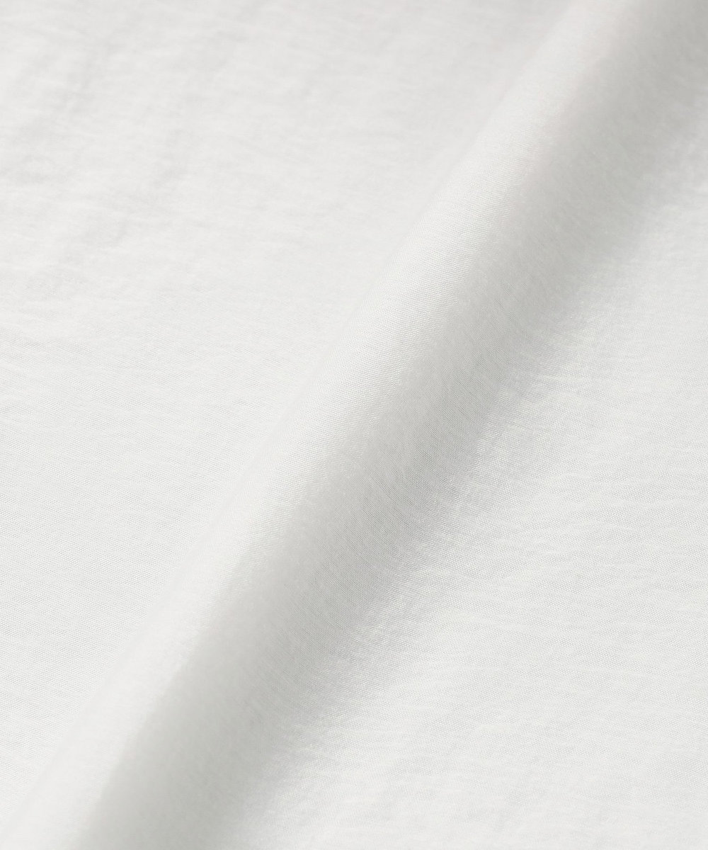 DÉPAREILLÉ SHEER SILK RUFFLE SLEEVELESS BLOUSE / シアーシルクラッフルスリーブレスブラウス ホワイト