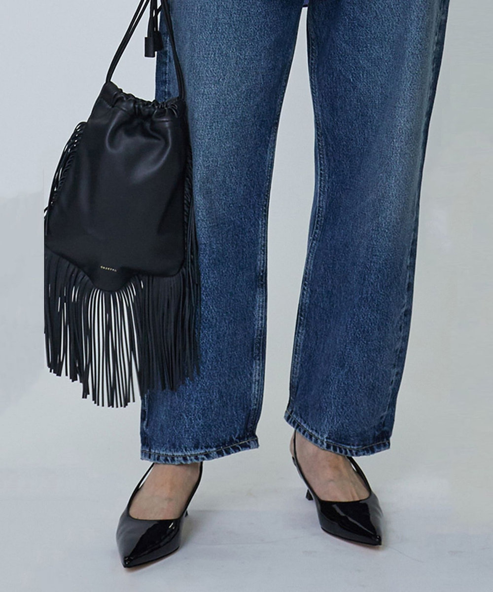 1er Arrondissement ＜PELLICO SUNNY (ペリーコ サニー)＞ハートモチーフ付きパテントアンクルストラップパンプス ブラック