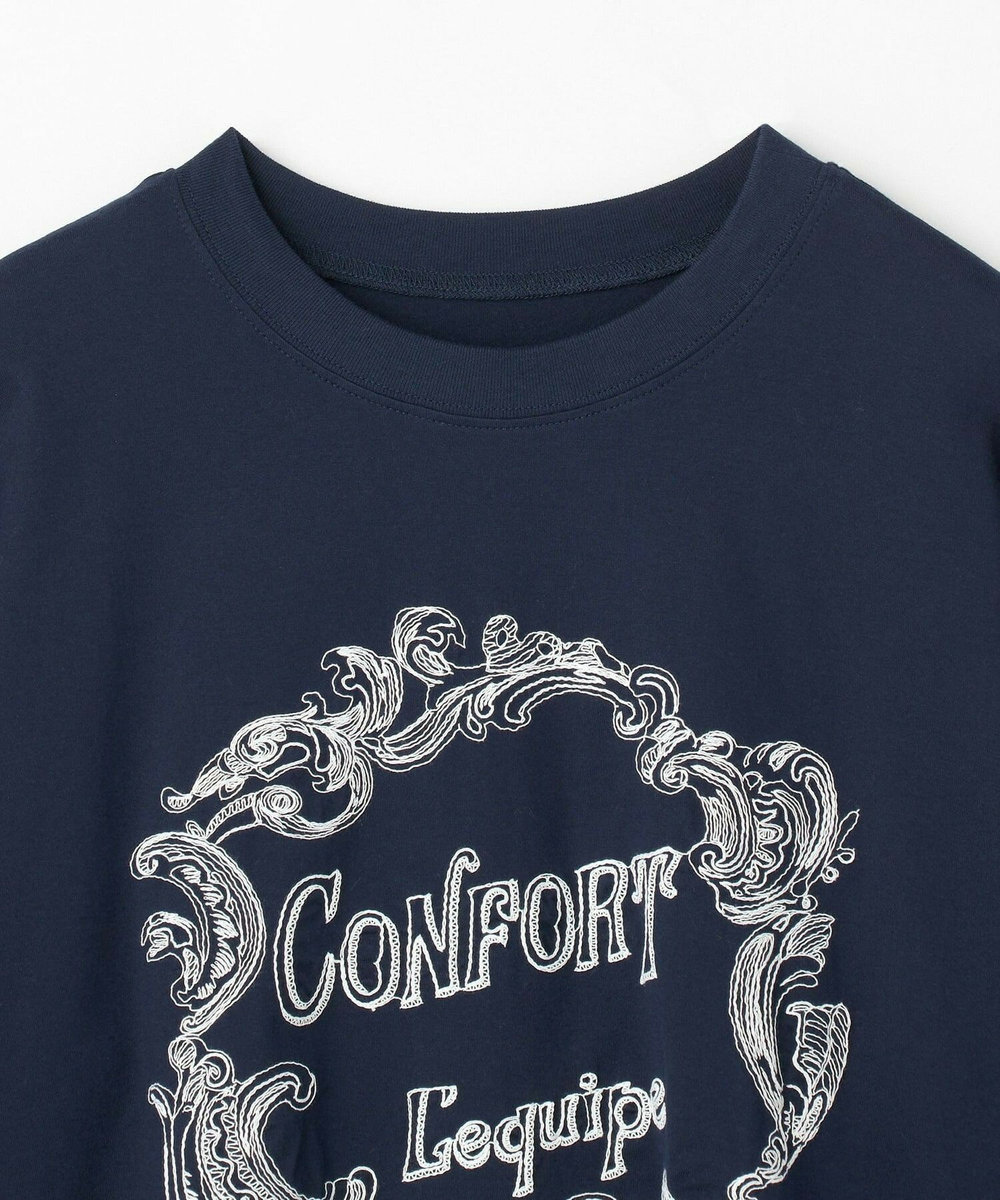 L'EQUIPE フレームロゴTシャツ ネイビー