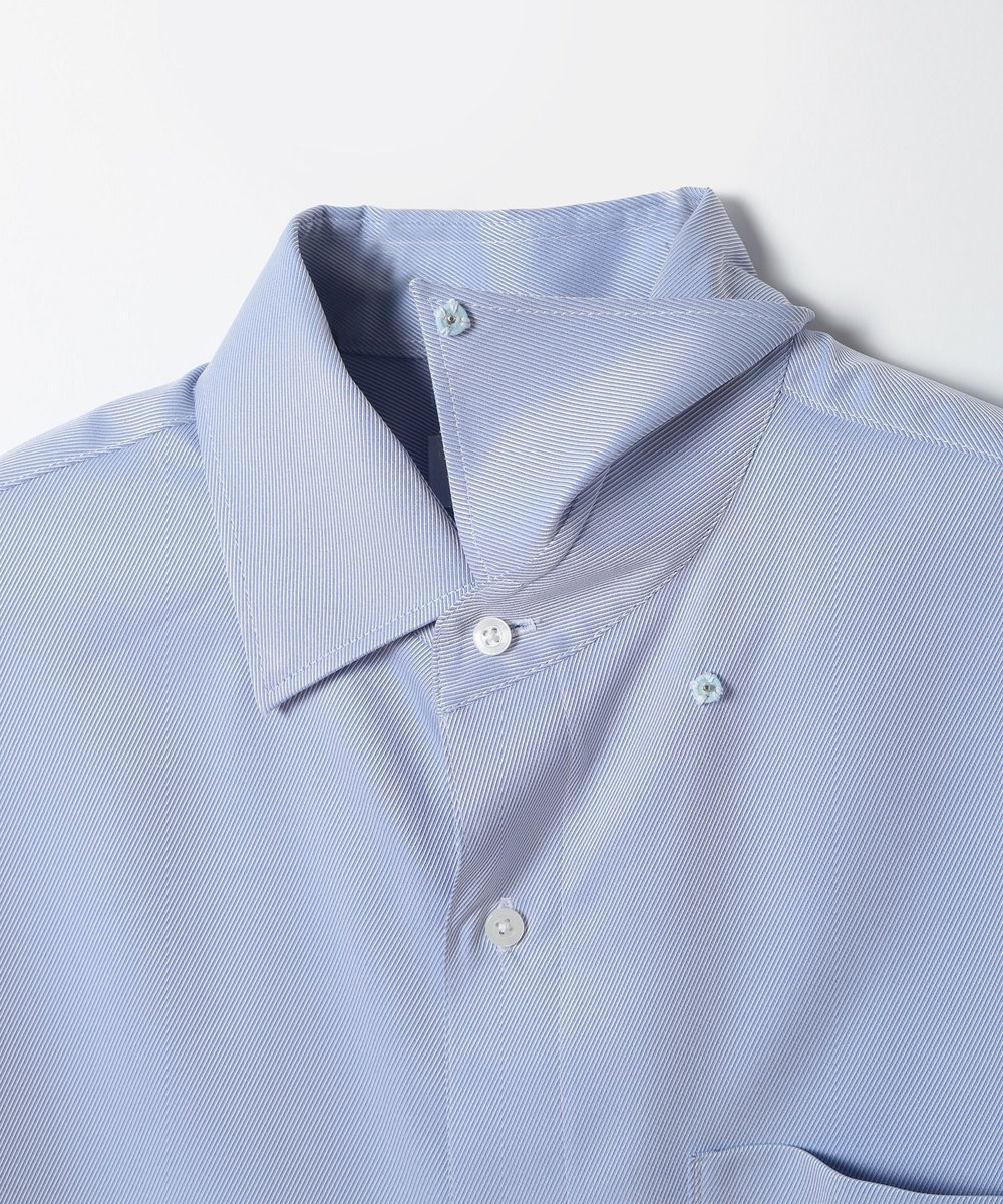 MEN'S BIGI 【ACTIVE TAILOR】クールマックスツイルドレスシャツ ブルー