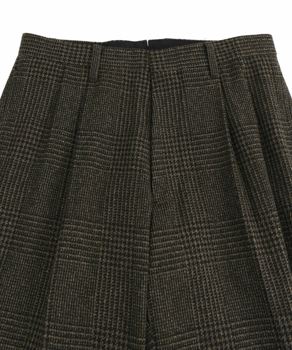 MEN'S BIGI ウールグレンチェック ワイドパンツ ブラウン