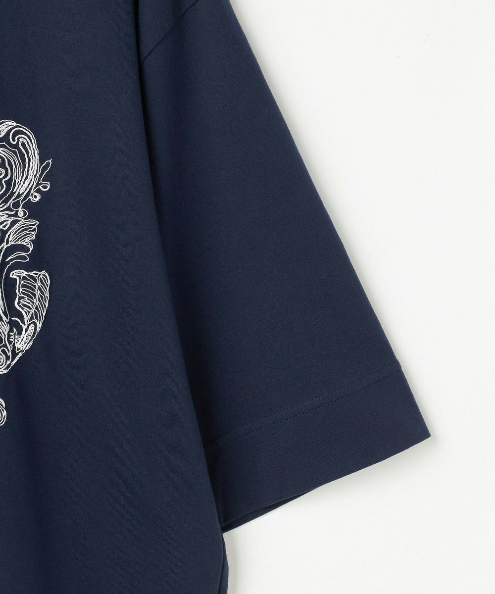 L'EQUIPE フレームロゴTシャツ ネイビー