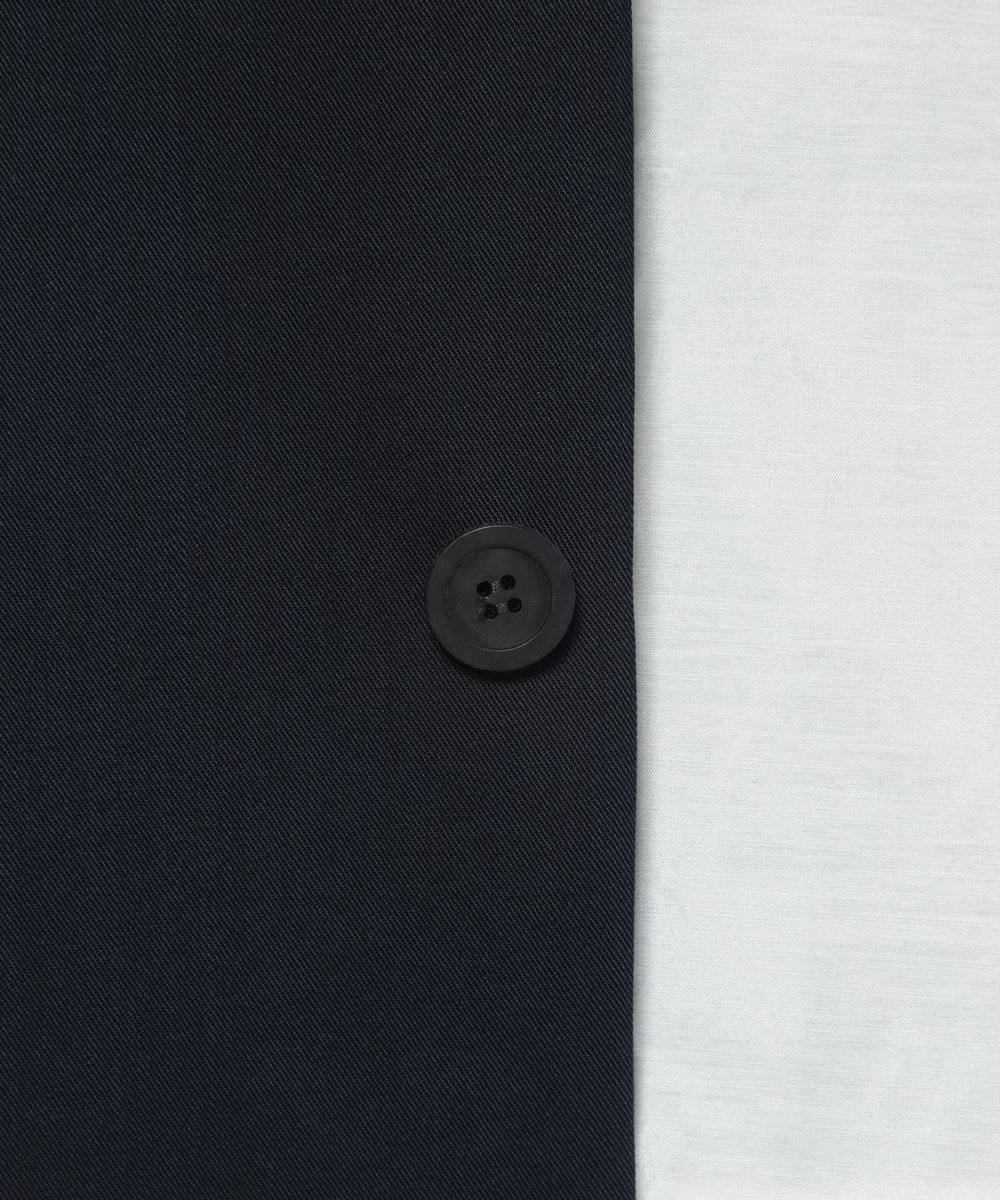 DÉPAREILLÉ WOOL NYLON GABARDINE GILET / ウールナイロンギャバジンジレ ネイビー