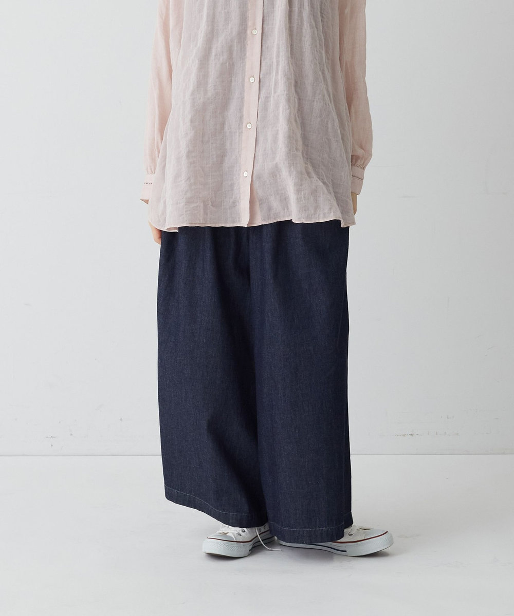 congés payés ADIEU TRISTESSE ガウチョパンツ インディゴブルー