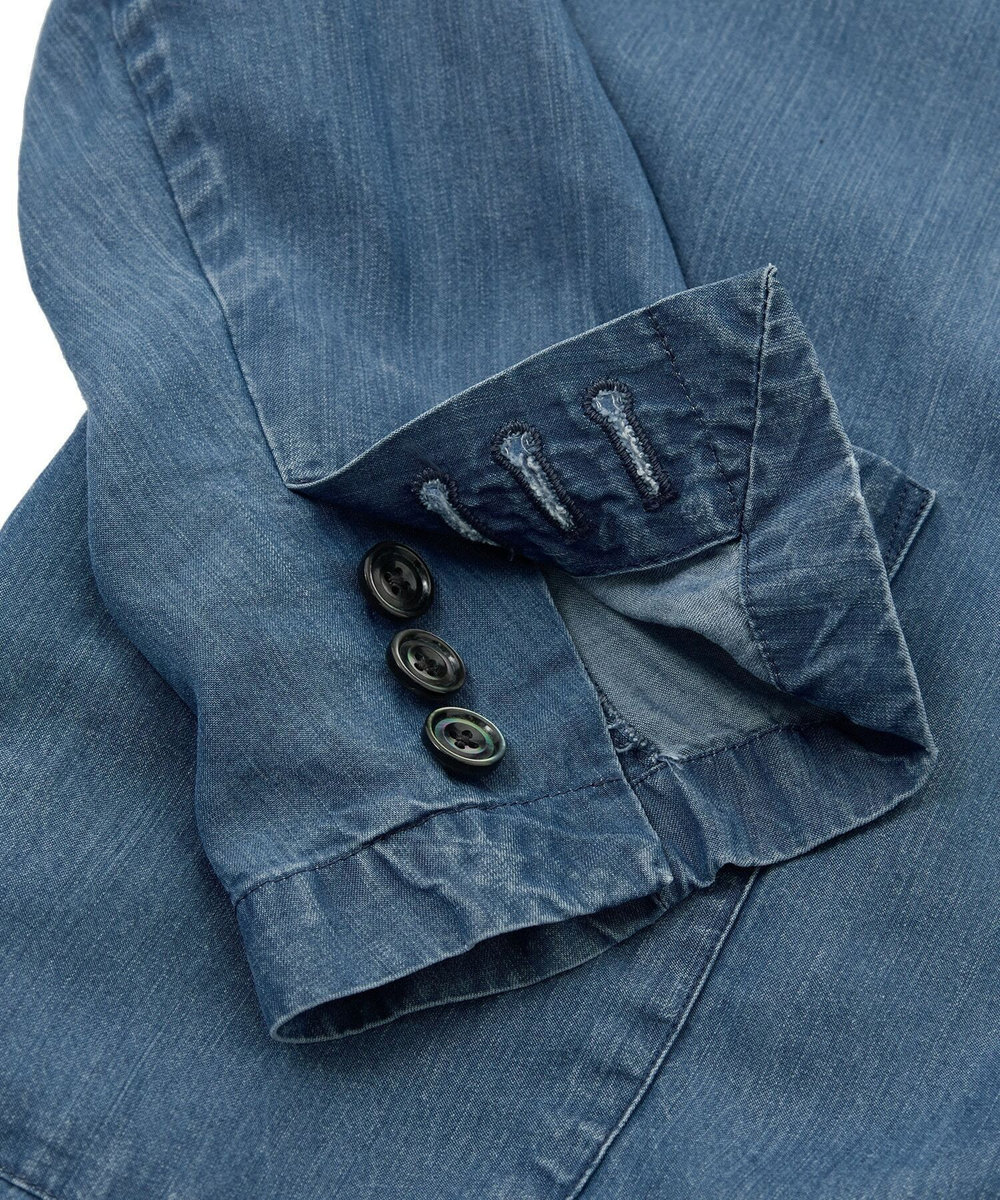 MEN'S BIGI テンセルダンガリーテーラードジャケット ブルー
