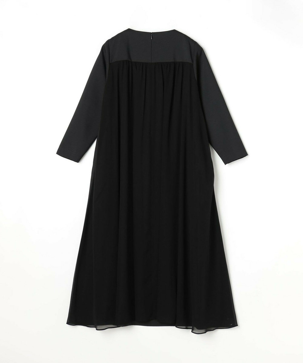 ADIEU TRISTESSE ◆バックシフォンワンピース ブラック
