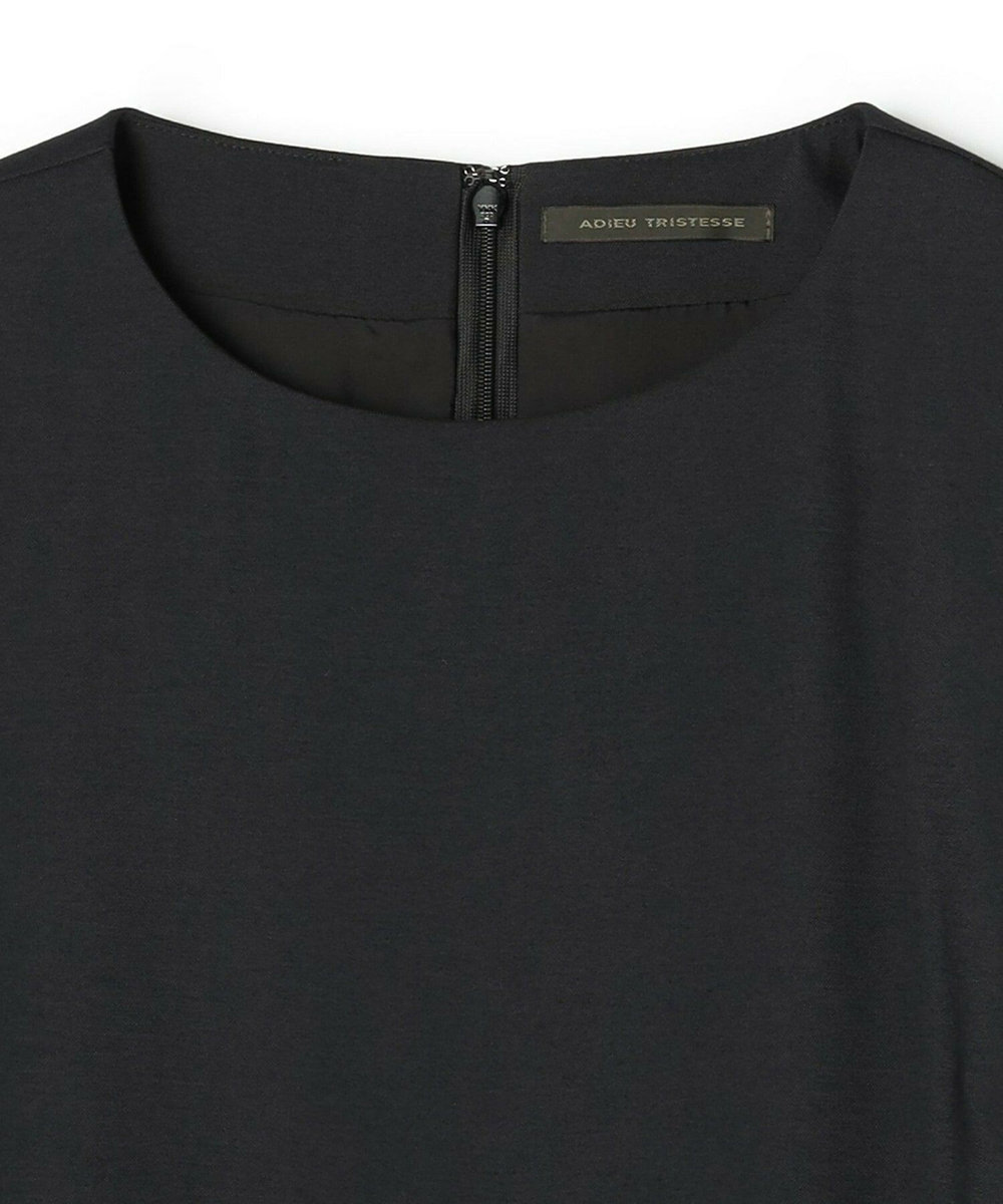 ADIEU TRISTESSE ◆バックシフォンワンピース ブラック
