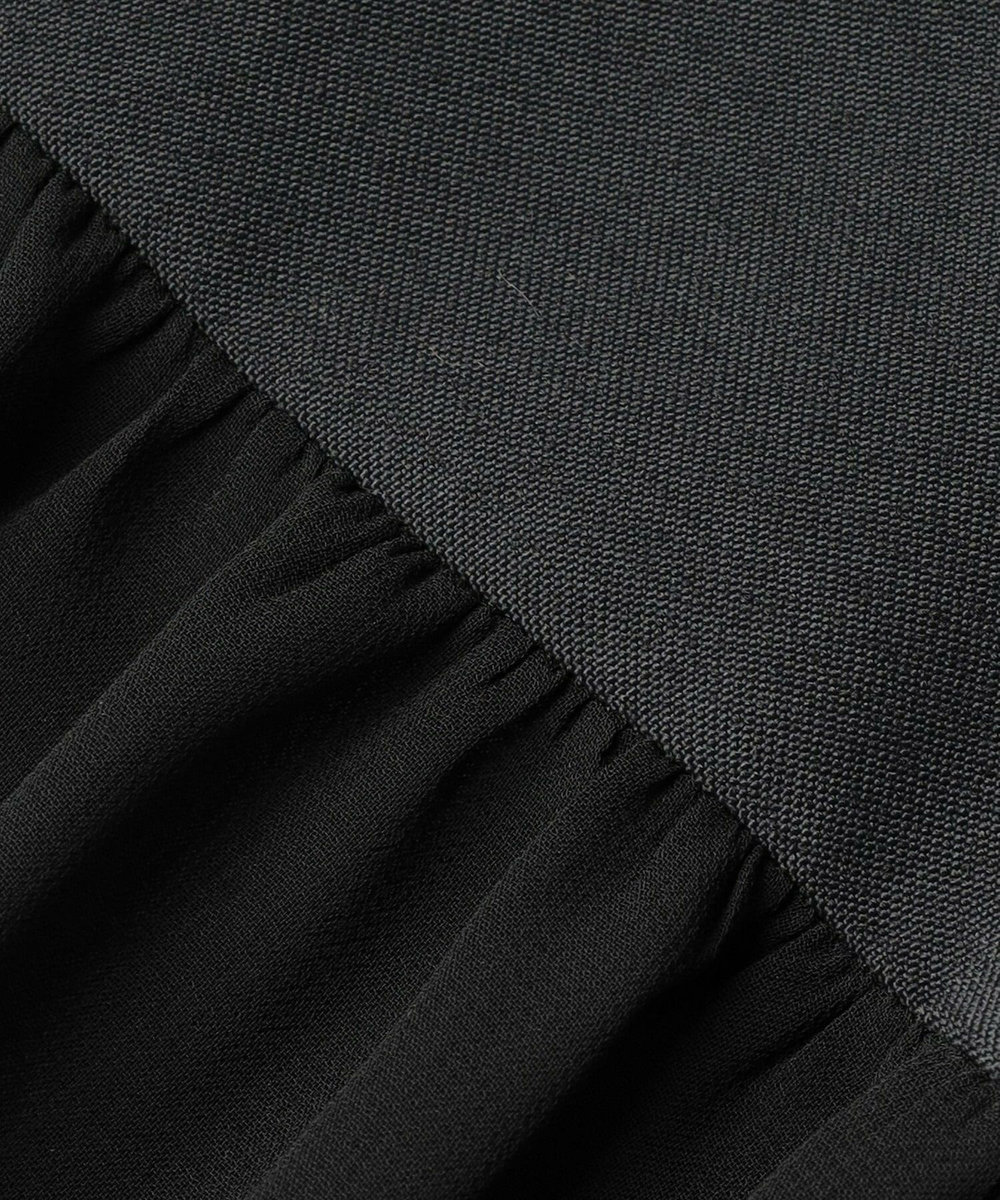 ADIEU TRISTESSE ◆バックシフォンワンピース ブラック