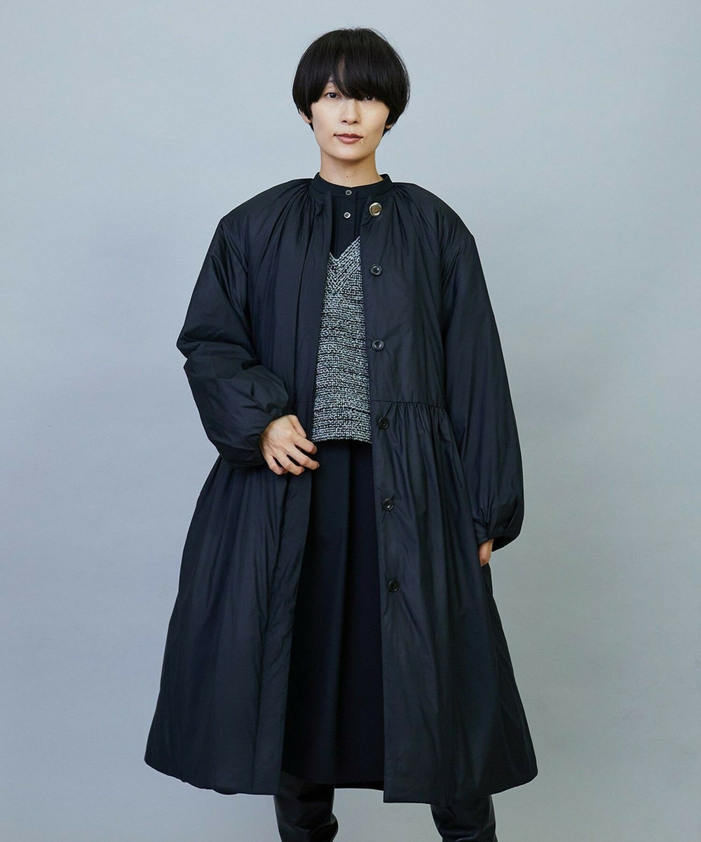MOGA favi mercarto×MOGA　ミドルギャザーコート ブラック
