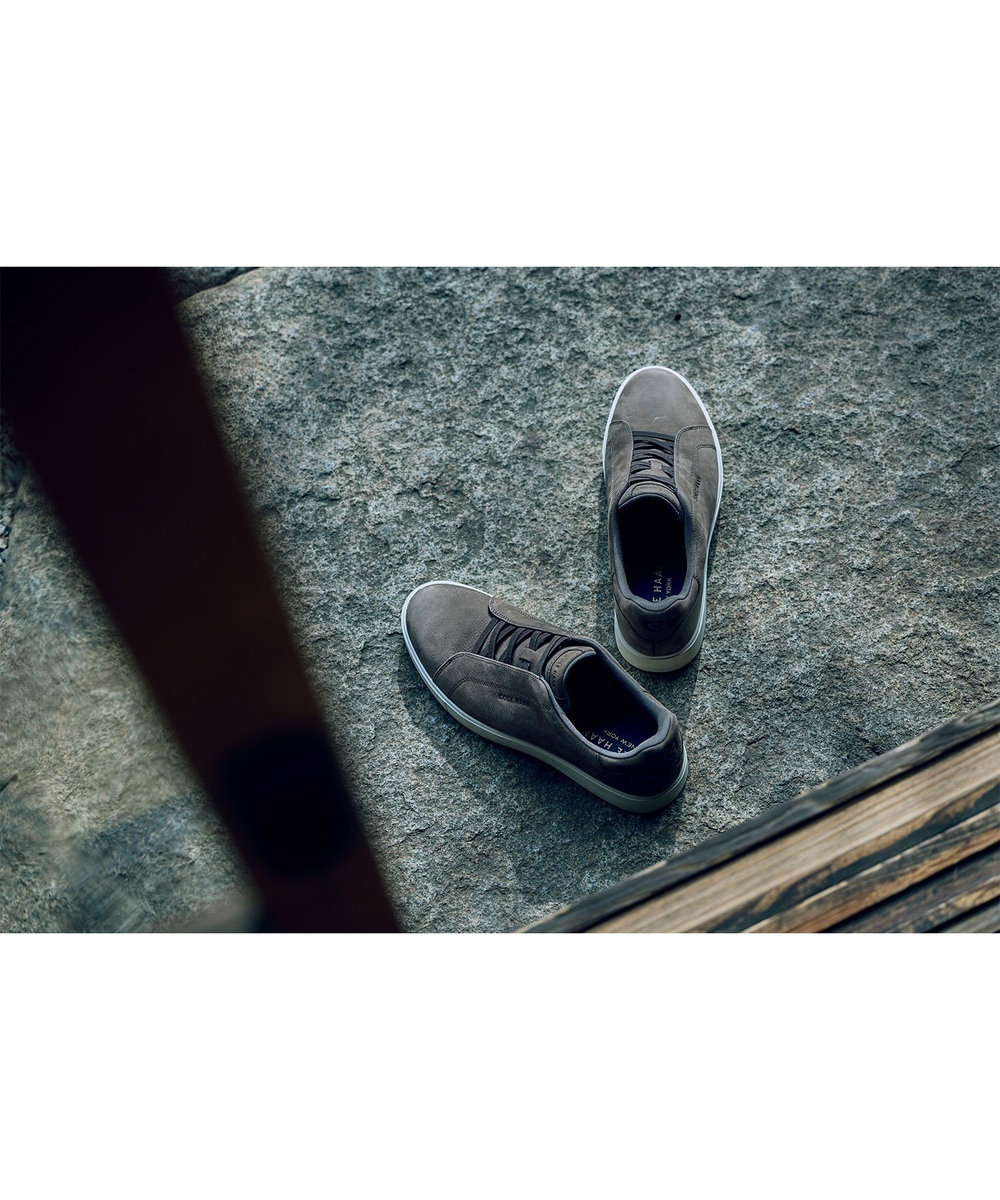 MEN'S BIGI 【COLE HAAN/コールハーン】MEN'S BIGI限定 GRANDPRO Luxe Slip-On Sneakers スニーカー ブラウン