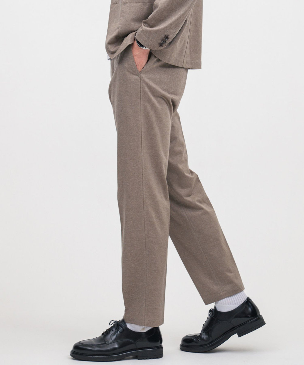 MEN'S BIGI Begin6月号掲載【COVEROSS W/カバロスダブル】別注 リカバリーセットアップパンツ＜血行促進/抗酸化作用/遠赤外線効果/ストレッチ＞ ベージュ