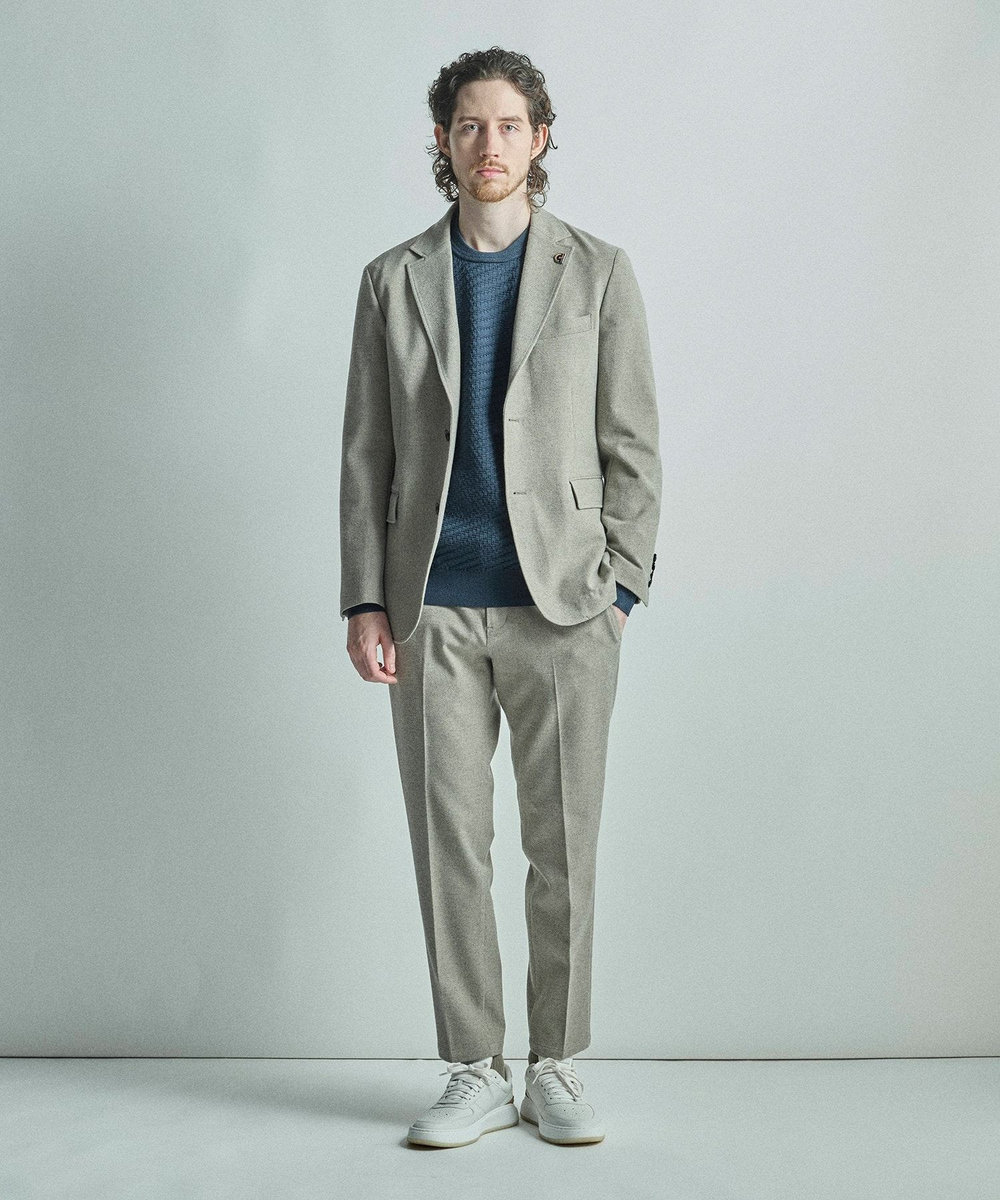 MEN'S BIGI 【COLE HAAN/コール ハーン】別注 ストレッチツイルパンツ＜2WAYストレッチ＞ ベージュ
