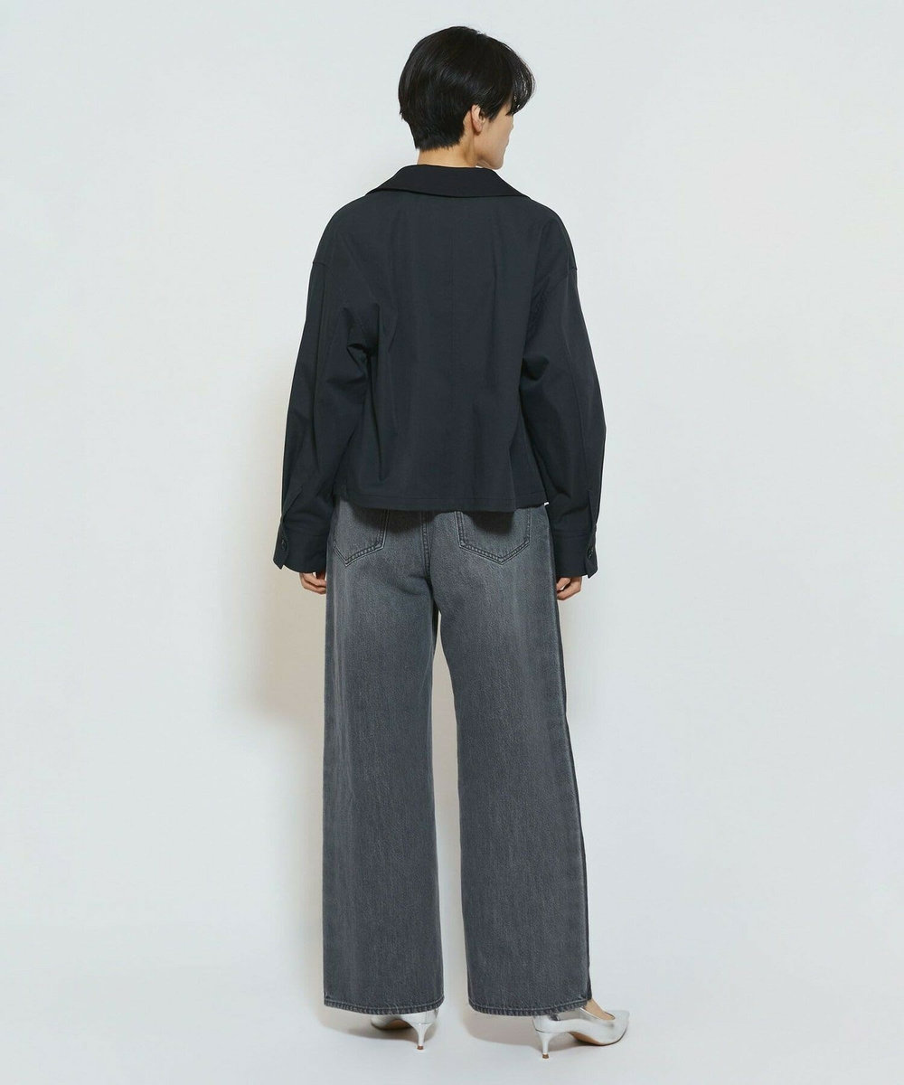 feerique feerique ポリエステルツイルワイドクロップドジャケット［セットアップ可能］ ベージュ