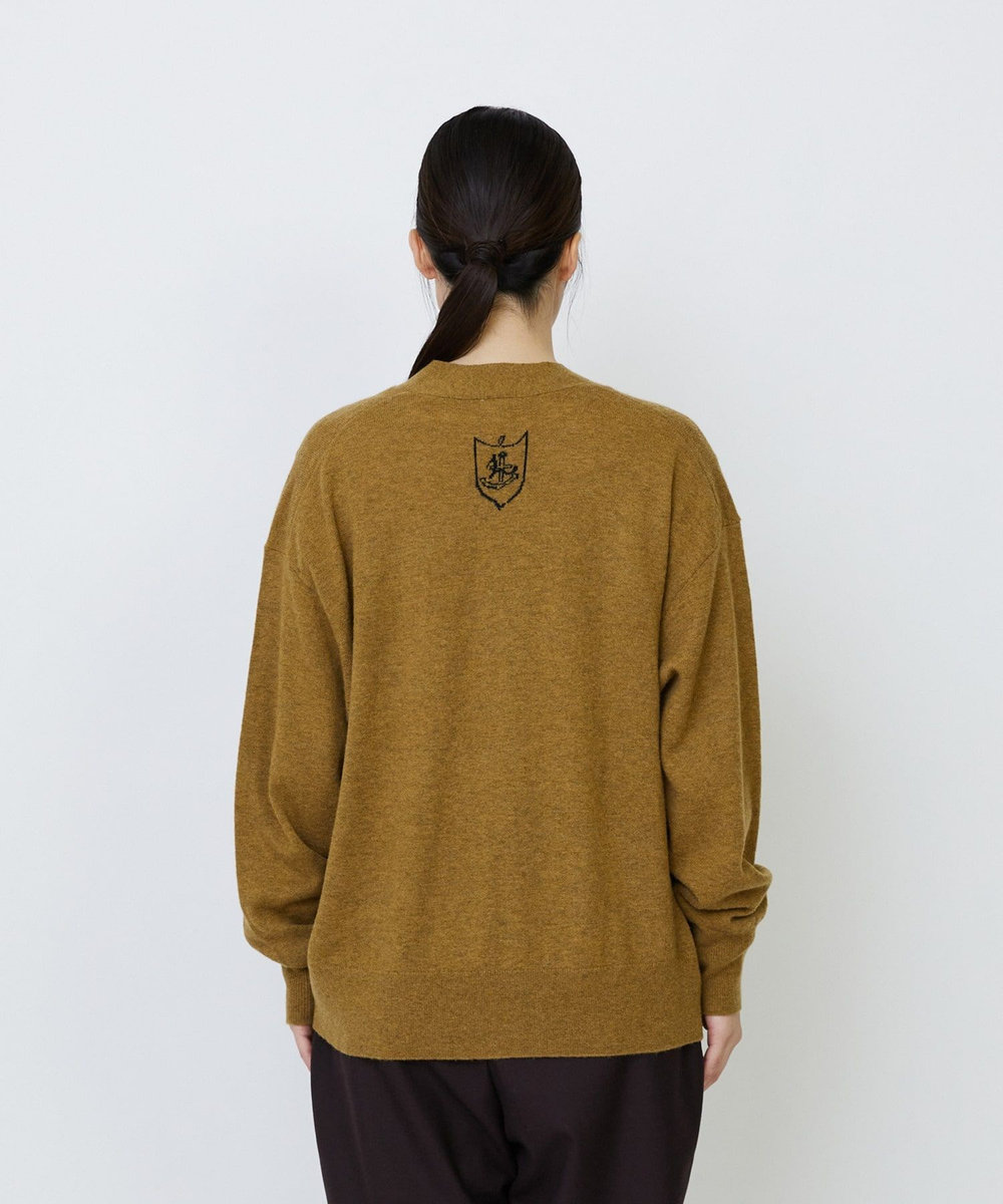 LOISIR 【EC限定・アーティストコラボ】LOISIR×TORANEKOBONBONインターシャニットカーディガン マスタード