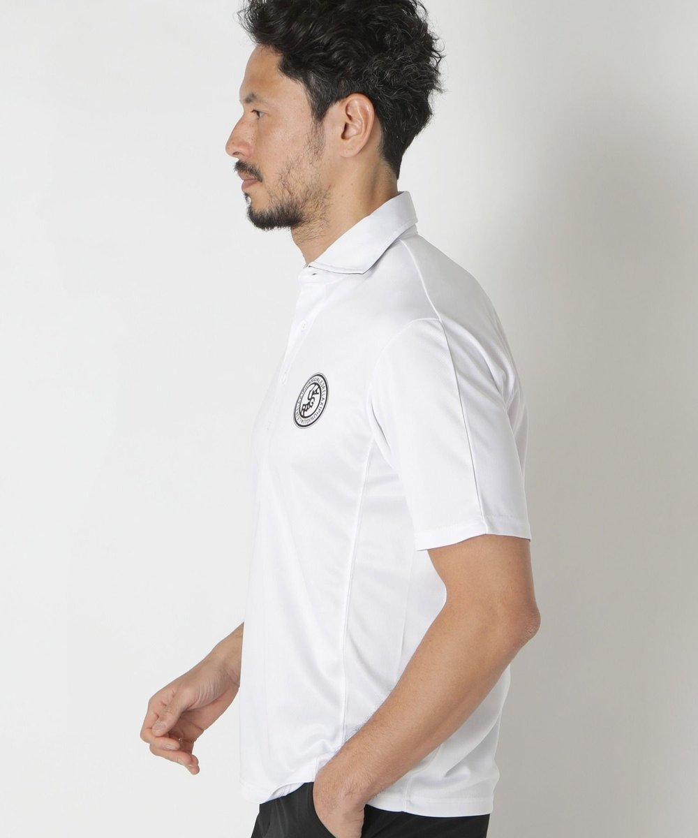 MEN'S BIGI ＜1PIU1UGUALE3 RELAX＞別注　リバーメッシュポロシャツ ホワイト