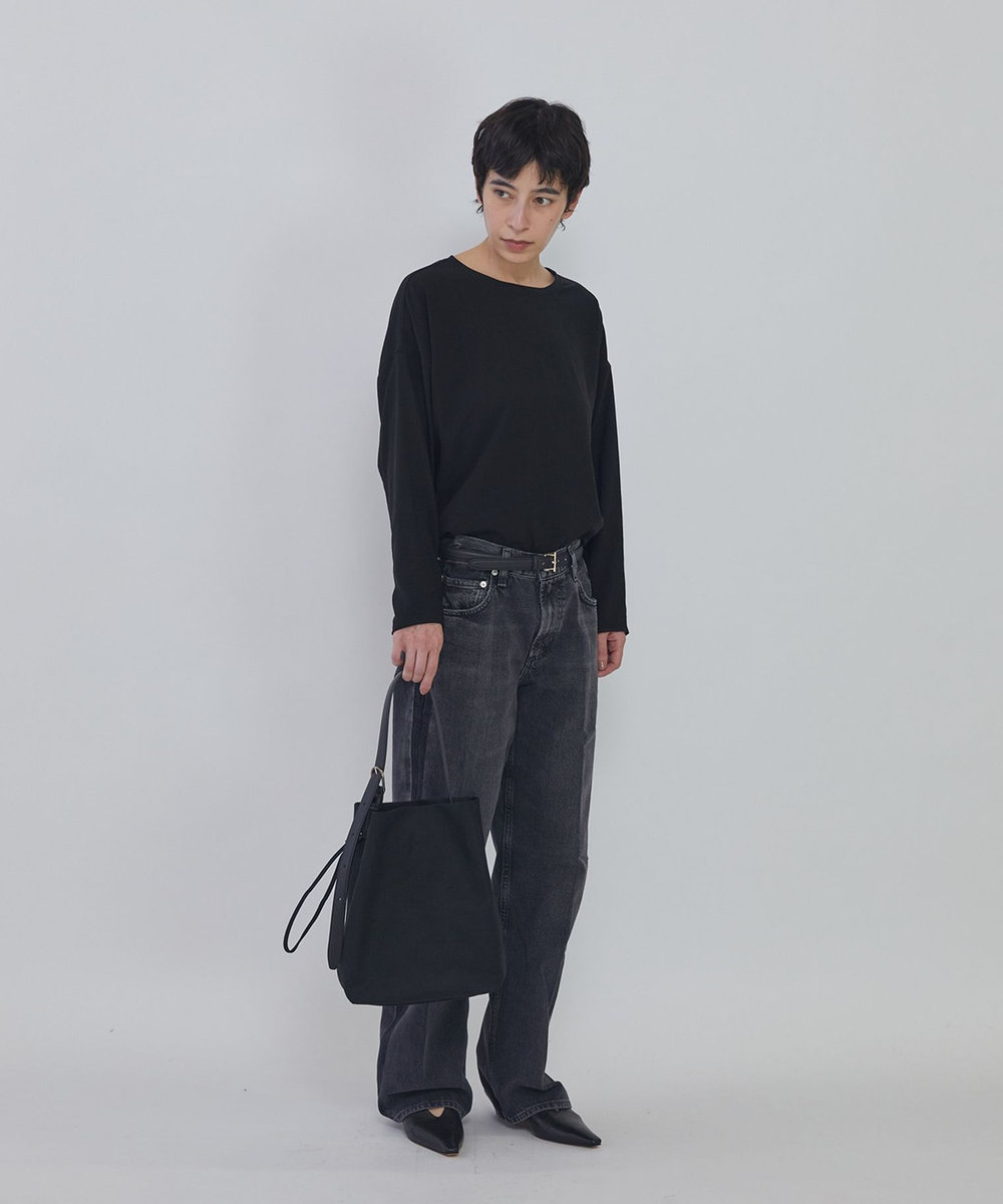 1er Arrondissement ＜MARY AL TERNA (メアリ オル ターナ)＞"WRAPPING"ワンショルダートートバッグ ブラック