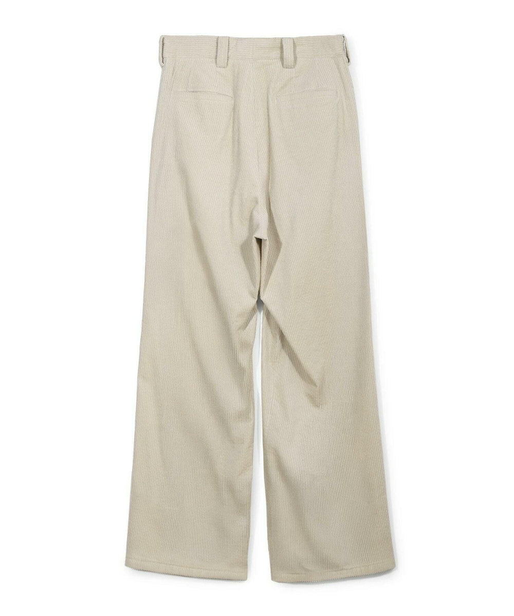 MEN'S BIGI 【50th Anniv . 菊池武夫】COTTON CORDUROY WIDE PANTS オフホワイト