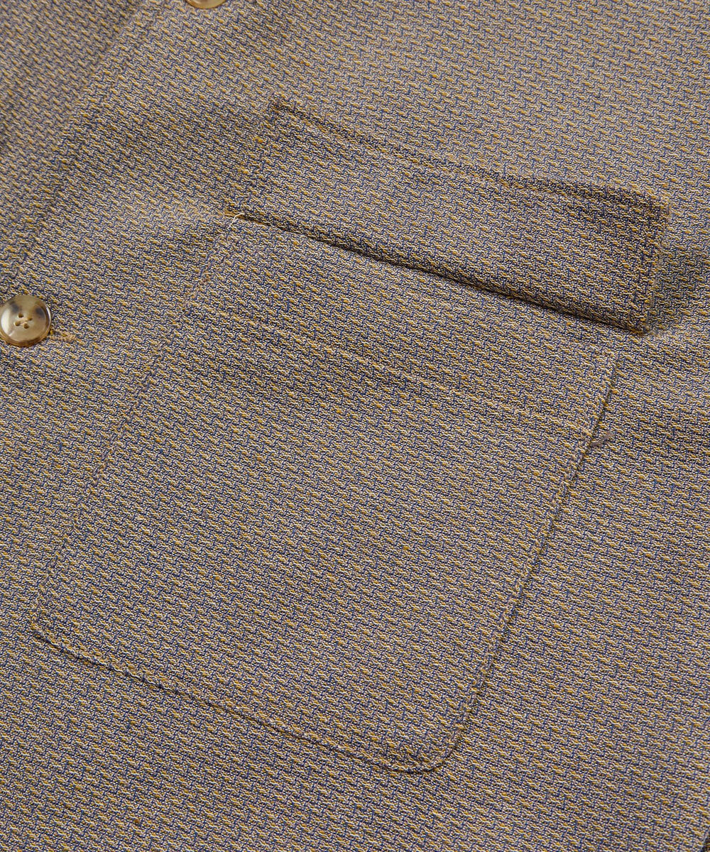 MEN'S BIGI ドビーミックスメランジ CPOシャツ イエロー