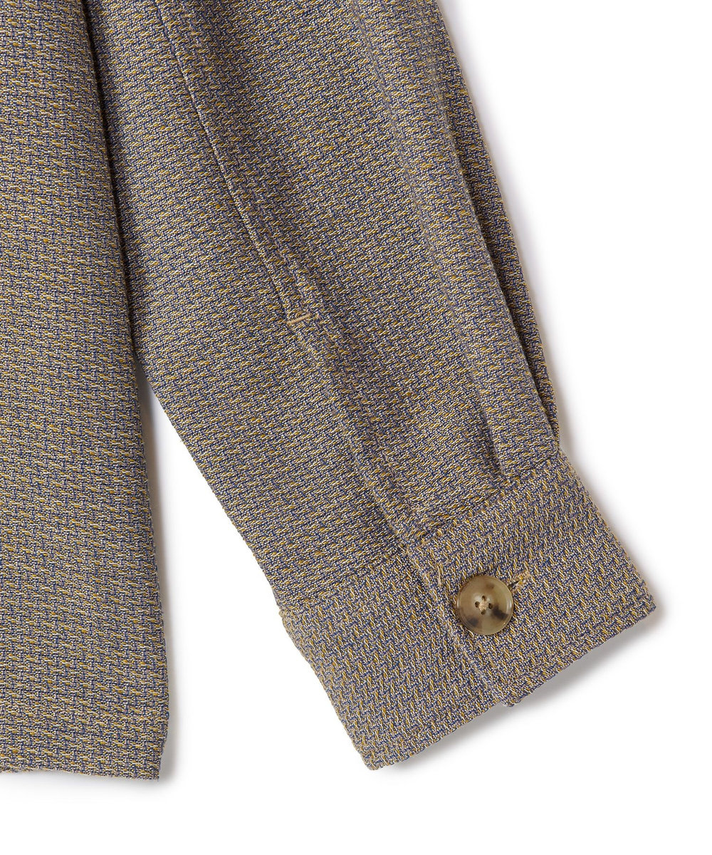 MEN'S BIGI ドビーミックスメランジ CPOシャツ イエロー
