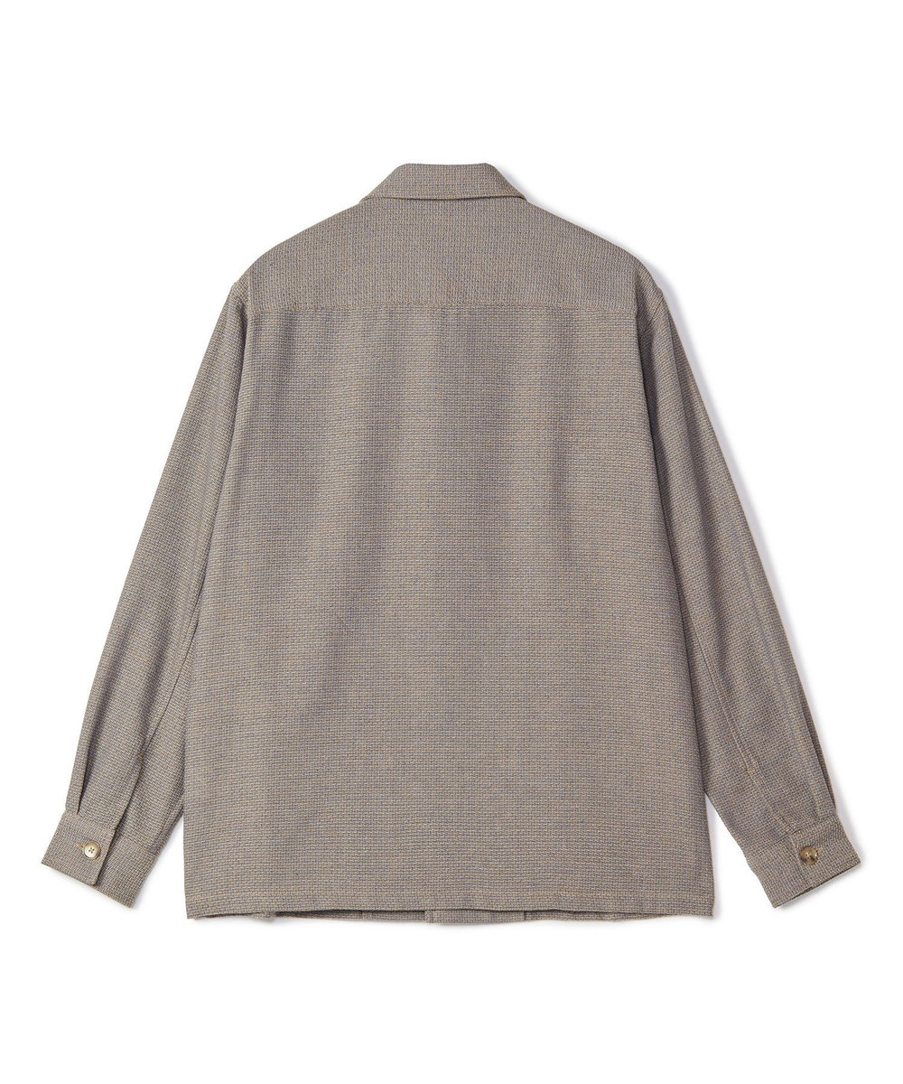 MEN'S BIGI ドビーミックスメランジ CPOシャツ イエロー