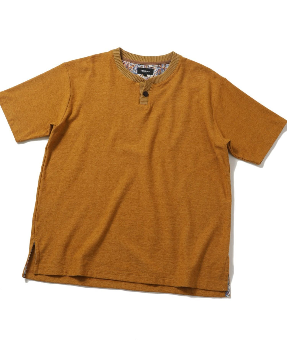 MEN'S BIGI ヴィンテージミニパイルスキッパーカットソー マスタード