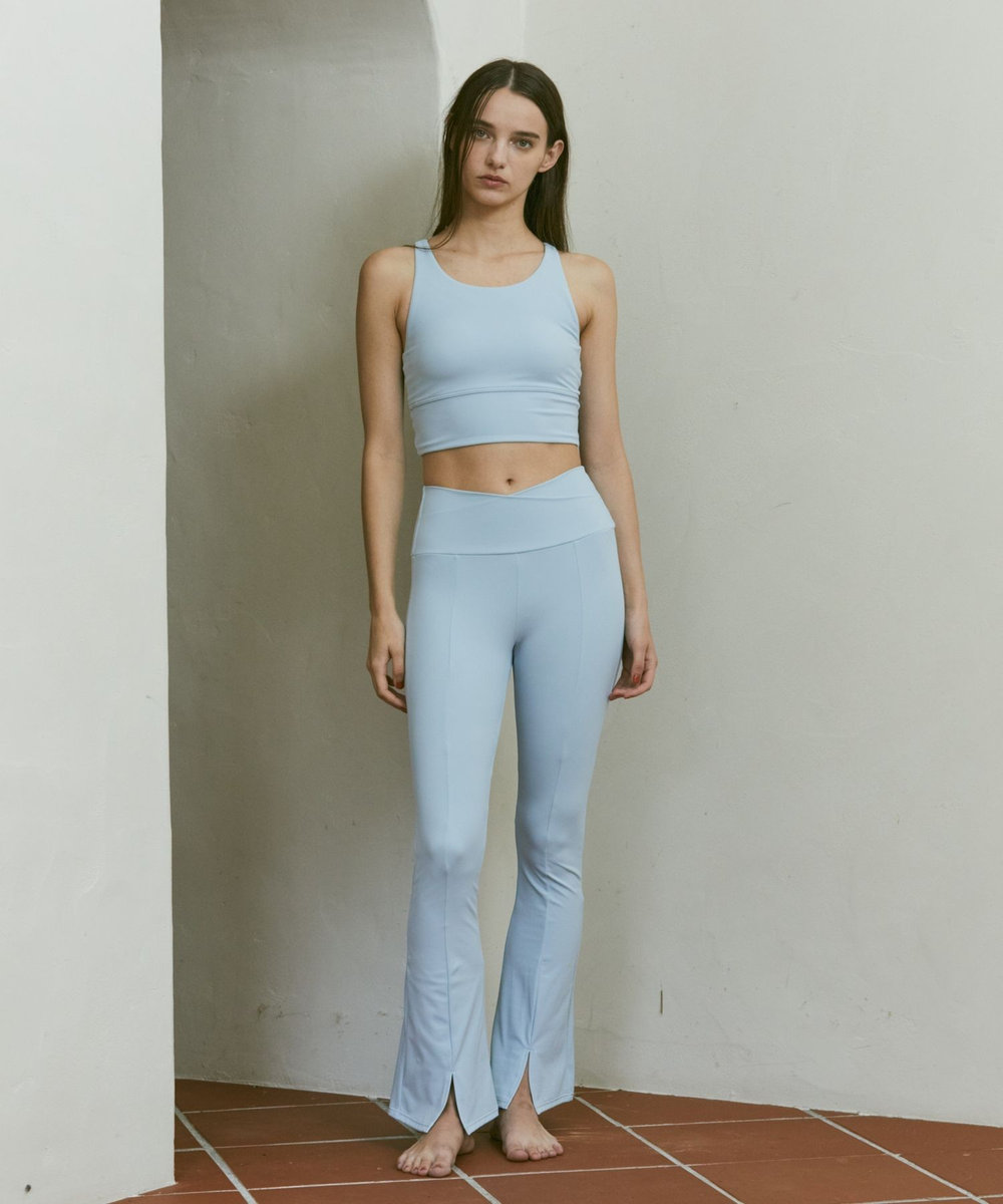 Julier YOGA FITフレアレギンス/UVカット・吸汗速乾・ホットヨガ対応・水着・水陸両用 ブルー