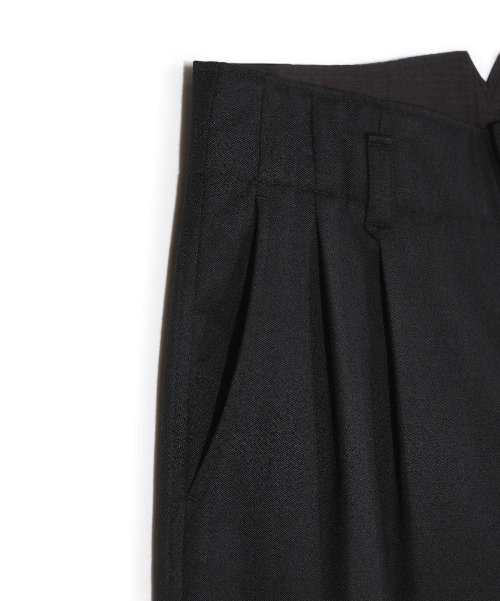 MEN'S BIGI 【50th Anniv . 中田 慎介】WOOL SERGE WIDE PANTS ブラック