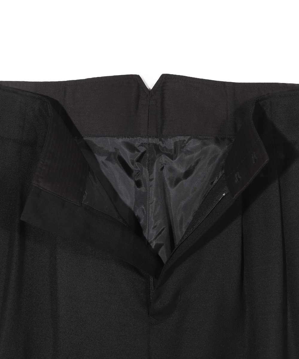 MEN'S BIGI 【50th Anniv . 中田 慎介】WOOL SERGE WIDE PANTS ブラック