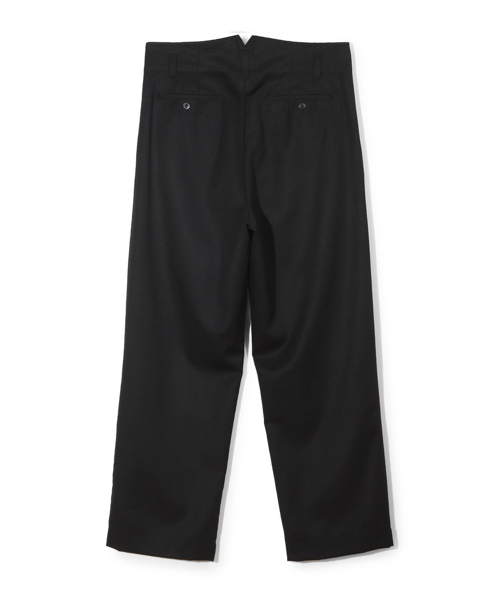 MEN'S BIGI 【50th Anniv . 中田 慎介】WOOL SERGE WIDE PANTS ブラック