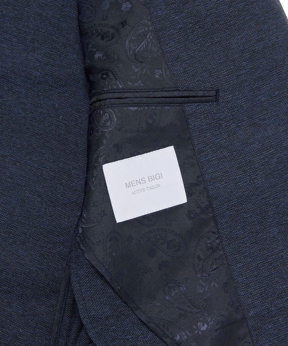 MEN'S BIGI 【ACTIVE TAILOR】カラミメッシュストレッチジャケット＜軽量/通気性/ストレッチ＞ ネイビー