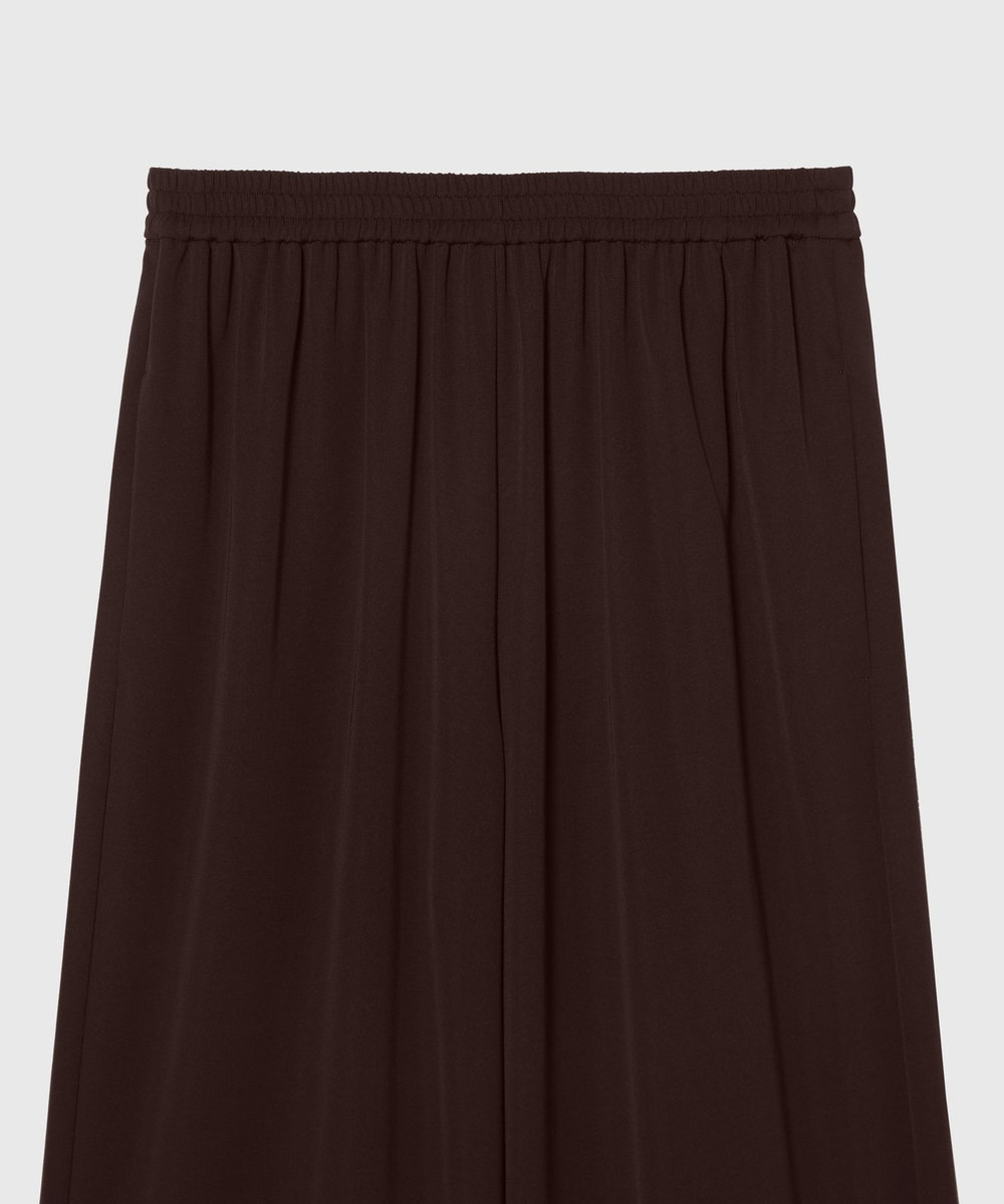 DÉPAREILLÉ TRIACETATE JERSEY WIDE PANTS / トリアセテートジャージーワイドパンツ ボルドー