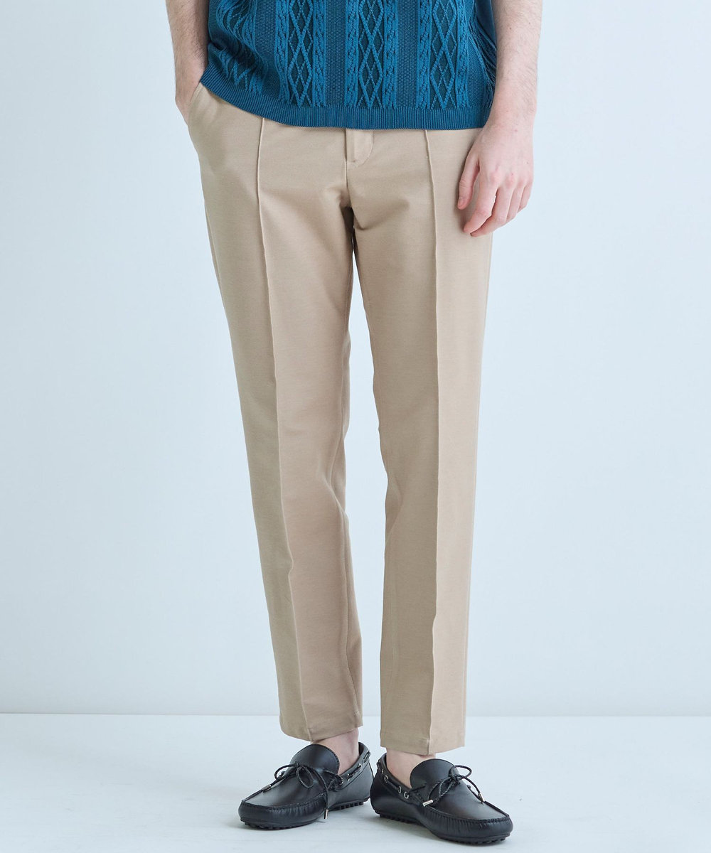 MEN'S BIGI デニムジャージ テーパードパンツ＜ストレッチ＞ ベージュ
