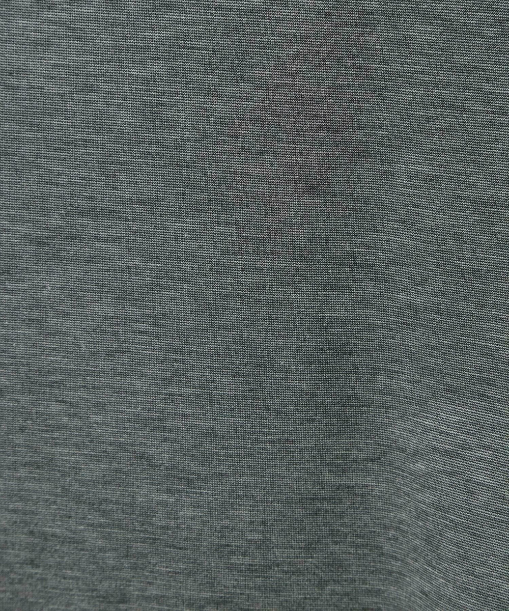 MEN'S BIGI 【ACTIVE TAILOR/アクティブテイラー】シルケットスムースクルーネックTシャツ＜接触冷感 / UVカット＞ グレー