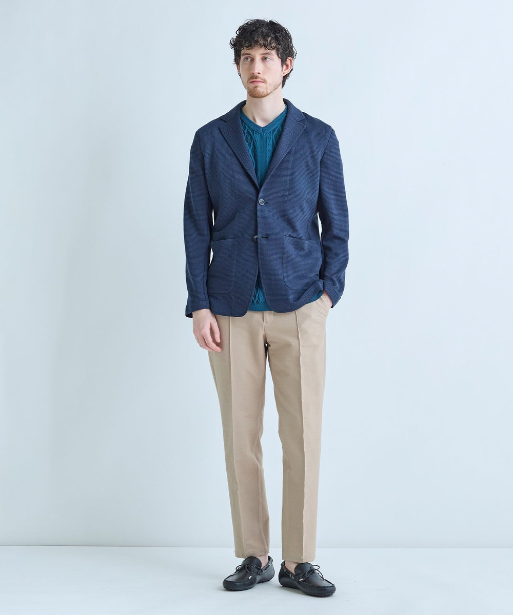 MEN'S BIGI デニムジャージ テーパードパンツ＜ストレッチ＞ ベージュ