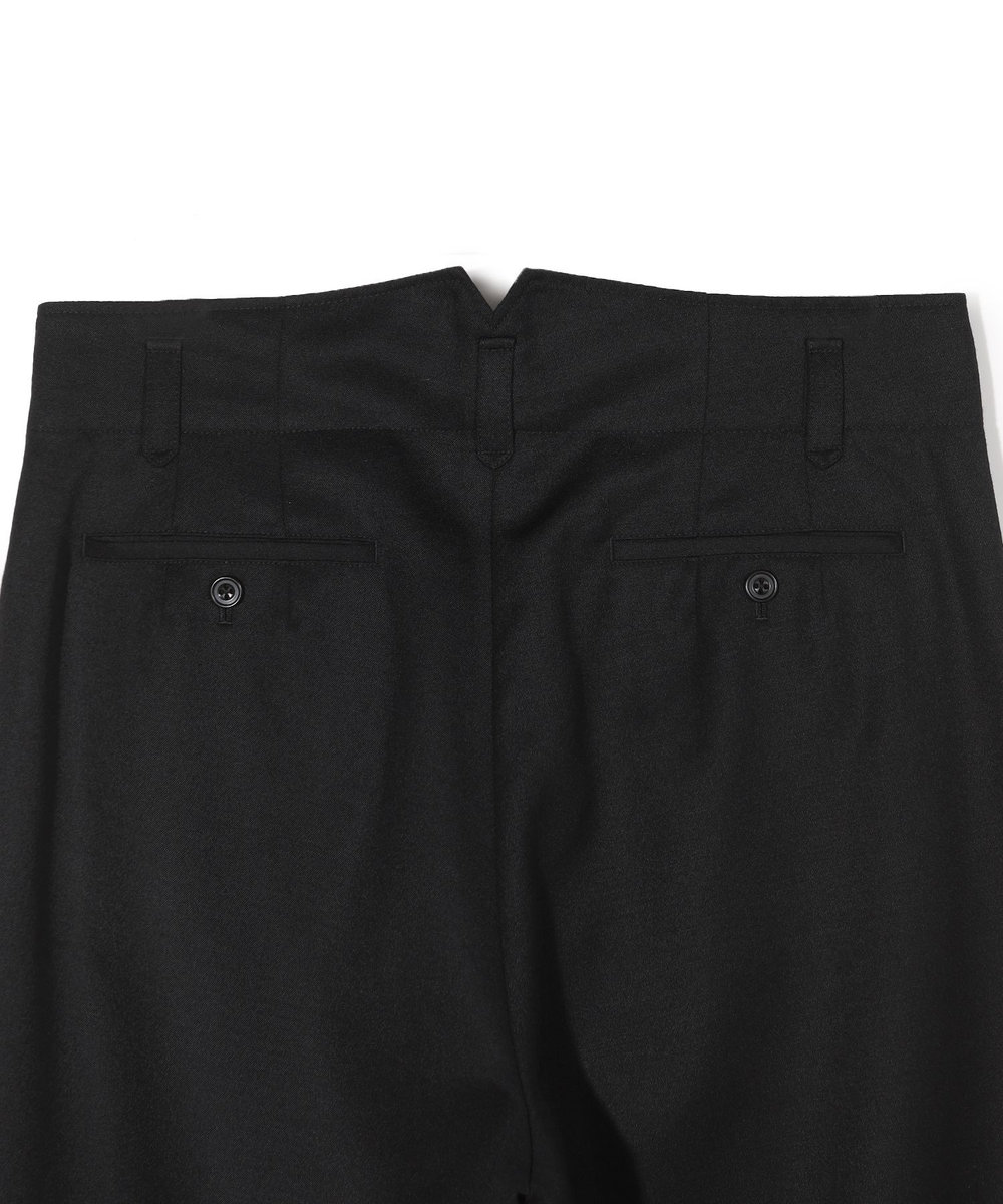 MEN'S BIGI 【50th Anniv . 中田 慎介】WOOL SERGE WIDE PANTS ブラック