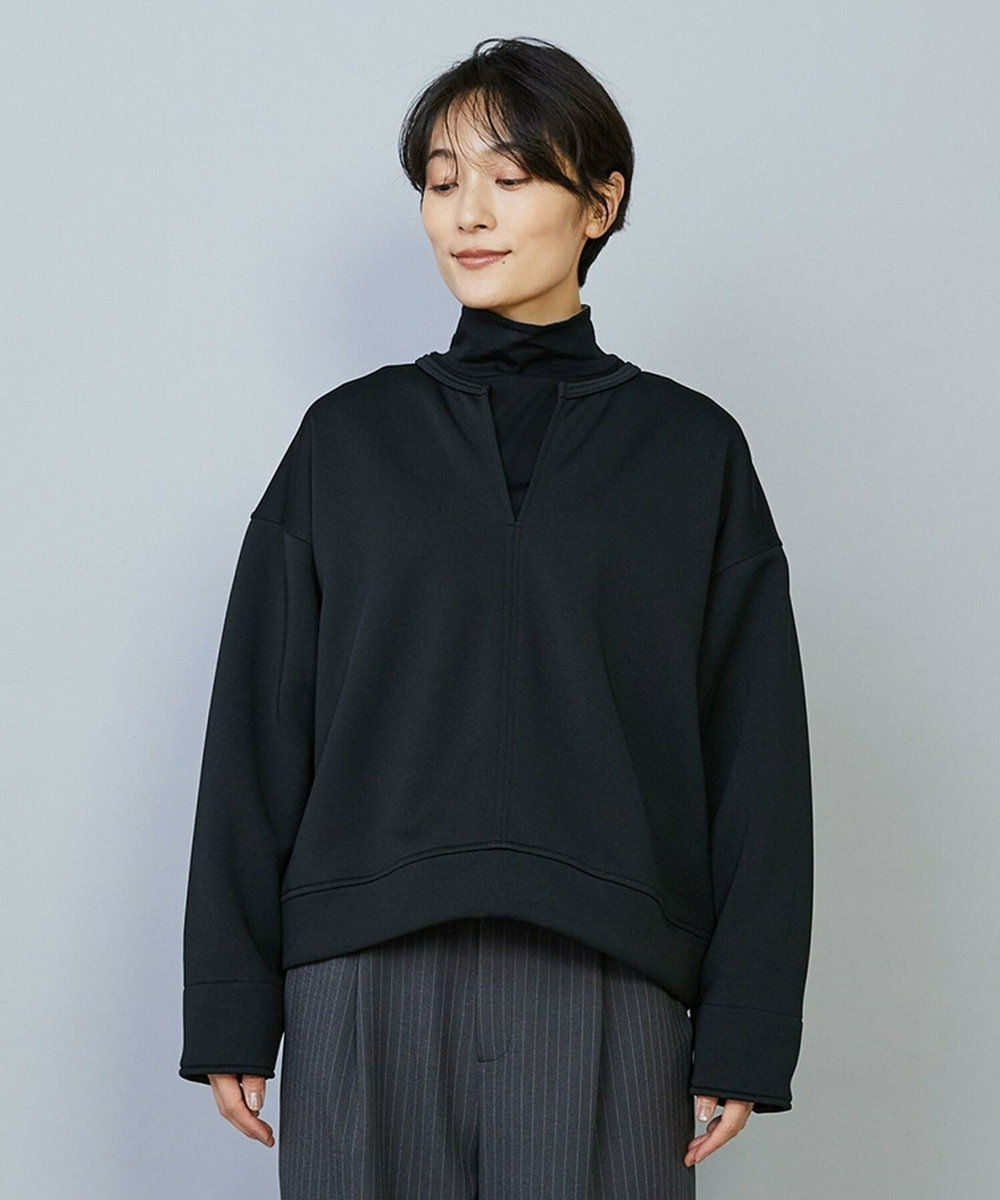 feerique feerique スキューバダンボールプルオーバー ブラック